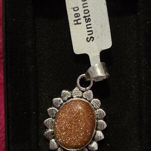 Sunstone Silver Pendant